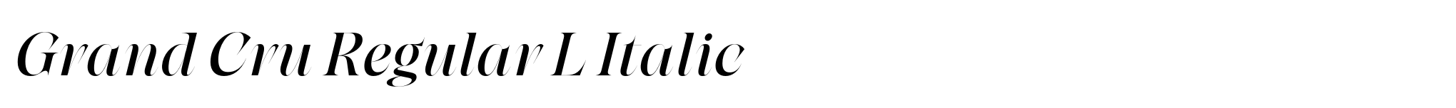 Grand Cru Regular L Italic image